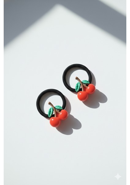 Kiraz Figürlü Lastik Toka, Lastikli Kiraz Toka (1 Çift - 2 Adet) fiyatları