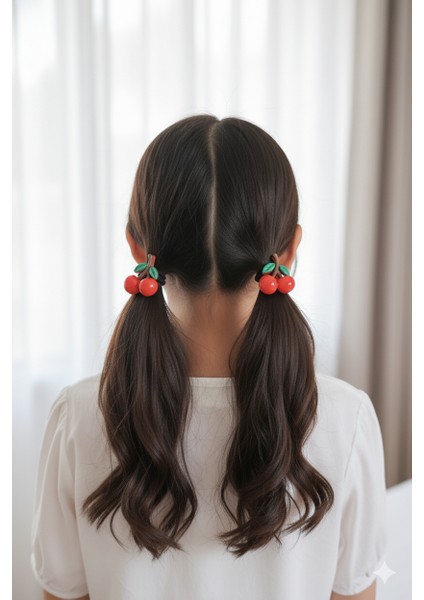 Kiraz Figürlü Lastik Toka, Lastikli Kiraz Toka (1 Çift - 2 Adet) fırsatları