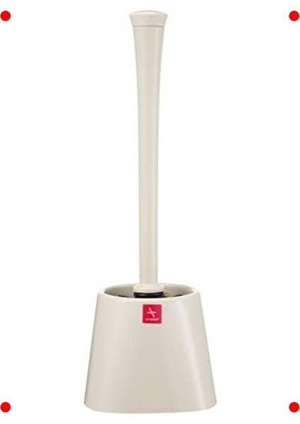 Opak Bej Saplı Modern Tasarım Tuvalet Fırçası