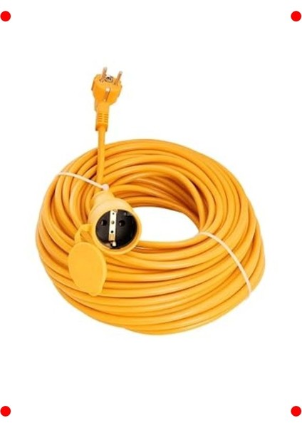 Dış Mekan Uzatma Kablosu, Kapaklı Priz, 30 Metre