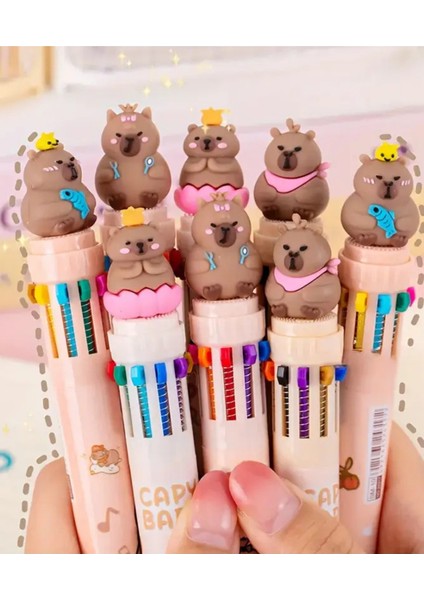 Capybara Kapibara 10 Renk Tükenmez Kalem Tekli fiyatları