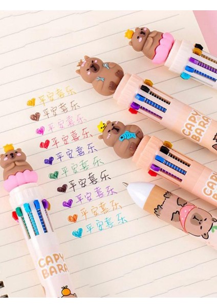 Capybara Kapibara 10 Renk Tükenmez Kalem Tekli modelleri