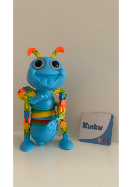 Eğitici Eklemleri Hareket Eden Çıngırak Lı Ses Çıkartan Akrobatik Renkli Eğlenceli Karıncalar 20CM