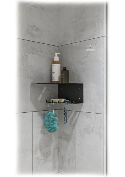 Metal Köşe Banyo Rafı Beyaz Paslanmaz Su Tutmayan Duş Düzenleyici (21X21X11 Cm) fiyatları