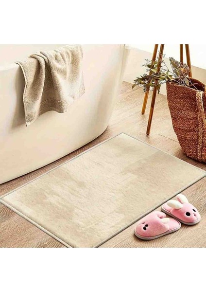 Banyo Duş Önü Kaymaz Pamuk Tabanlı Paspas 40X60CM modelleri