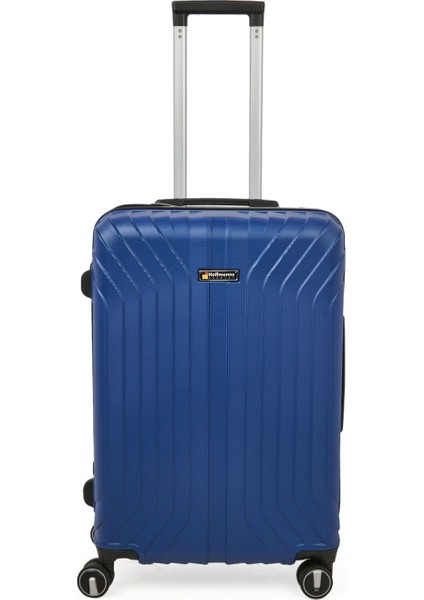 Vertical Line Orta Boy Abs Valiz - Gece Mavisi - 66X45X26 cm