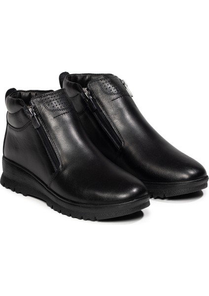 Kadın Hakiki Deri Bot, Kışlık Günlük Kürklü Bot , Fermuarlı Bot, Kadın Bot