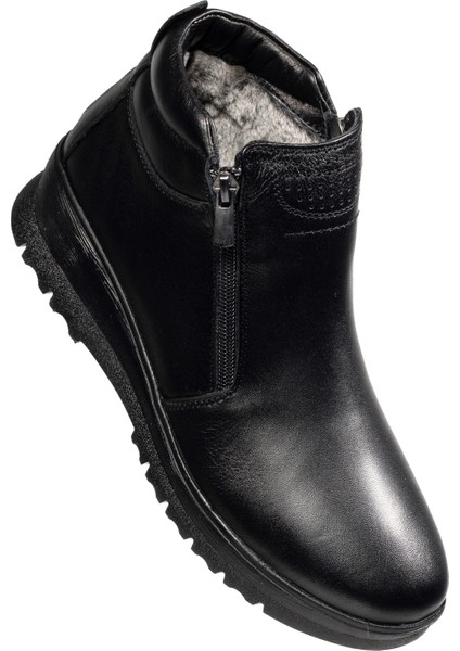 Kadın Hakiki Deri Bot, Kışlık Günlük Kürklü Bot , Fermuarlı Bot, Kadın Bot