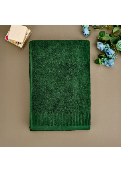 Soft Patte Banyo Havlusu - Yeşil - 70X140 cm