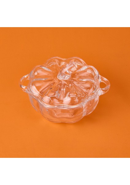 Kulplu Cam Şekerlik - Şeffaf - 10 cm modelleri