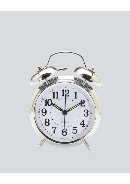 Yzlal Dekoratif Gümüş Işıklı Alarmlı Masa Saati Sessiz Meizma fiyatları