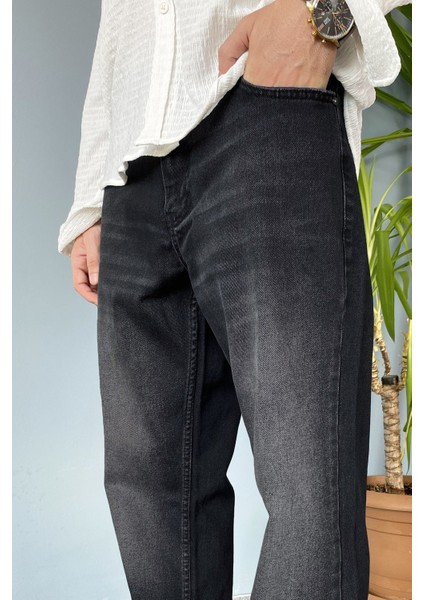 Taşlanmış Siyah Baggy Kot Pantolon modelleri