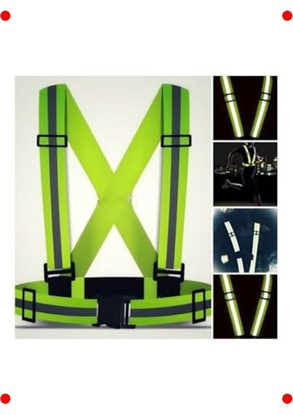 Yüksek Görünürlüklü Reflektörlü Güvenlik Yeleği
