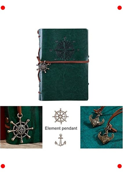 Retro Denizci Not Defteri - Poliüretan Deri Kapak modelleri