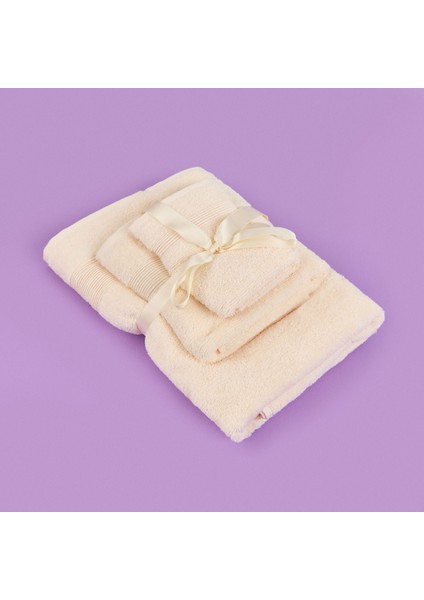 Soft 3'lü Havlu Seti - Ekru fiyatları