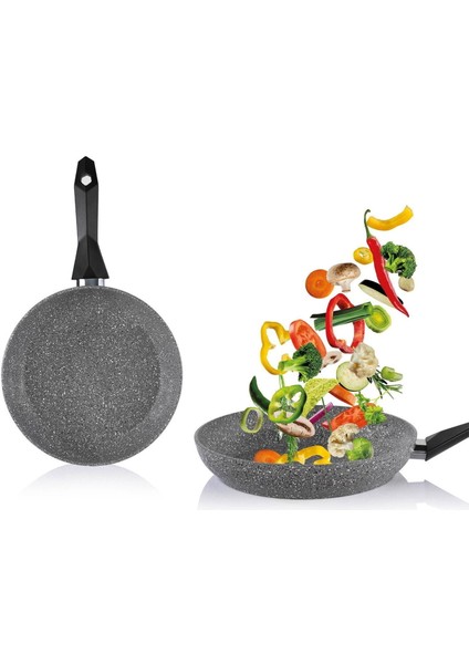 Cory Yanmaz Yapışmaz Tava - Gri - 24 cm modelleri