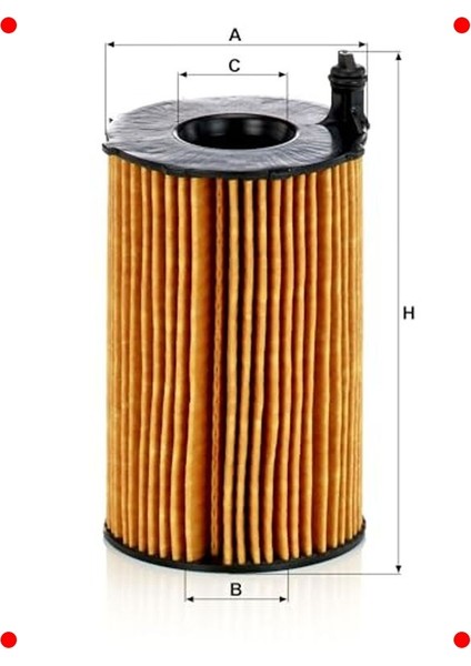 Vw Grup Araçları Için Yüksek Performanslı Yağ Filtresi modelleri