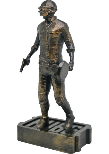 Pubg Koleksiyon Figürü – Bronz Görünümlü 3D Baskı