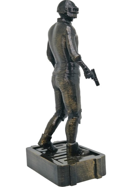 Pubg Koleksiyon Figürü – Bronz Görünümlü 3D Baskı