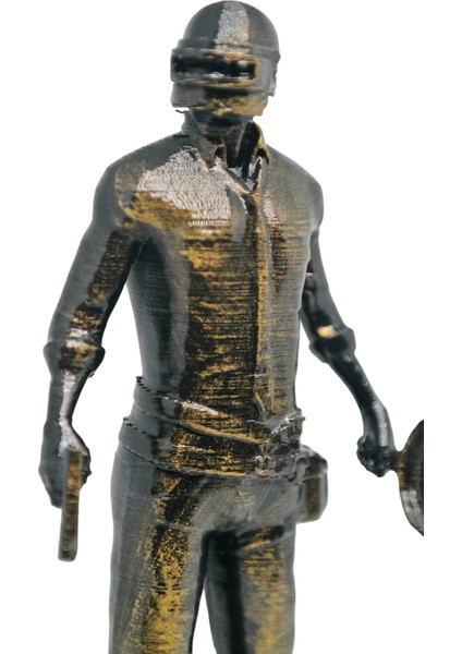 Pubg Koleksiyon Figürü – Bronz Görünümlü 3D Baskı