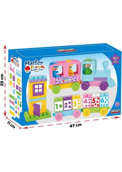03 605 Master Blok Rakamlı Tren -Nessiworld Oyuncak indirimleri