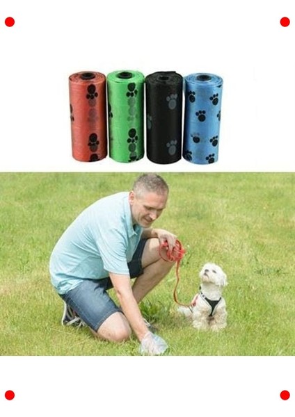 Pati Desenli Kedi Köpek Atık Torbası (4'lü Paket) fiyatları
