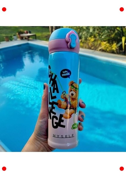 Ayıcık Tasarımlı 500 ml Paslanmaz Çelik Çocuk Termosu fiyatları