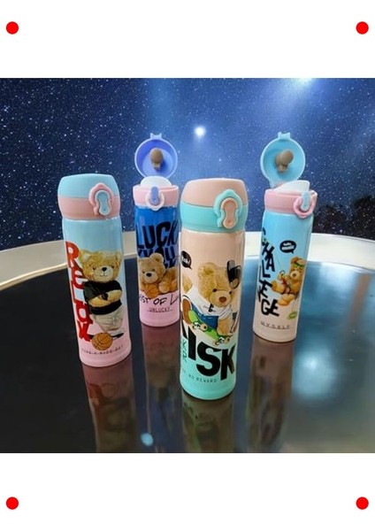 Ayıcık Tasarımlı 500 ml Paslanmaz Çelik Çocuk Termosu indirimleri