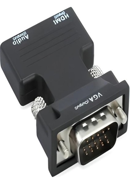HDMI To VGA Monitör Çevirici Dönüştürücü Adaptör Başlık Ses Des fiyatları