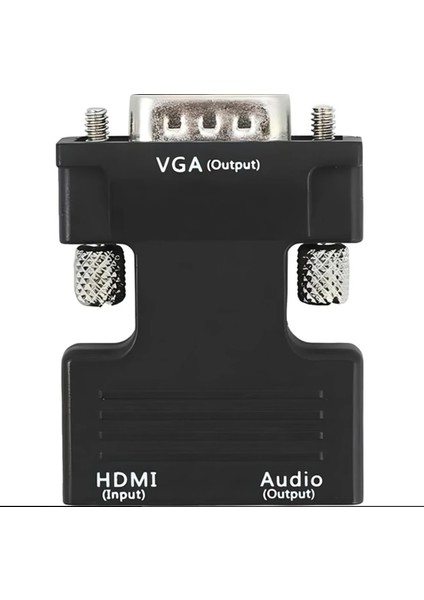 HDMI To VGA Monitör Çevirici Dönüştürücü Adaptör Başlık Ses Des fırsatları
