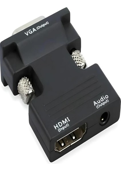 HDMI To VGA Monitör Çevirici Dönüştürücü Adaptör Başlık Ses Des indirimleri