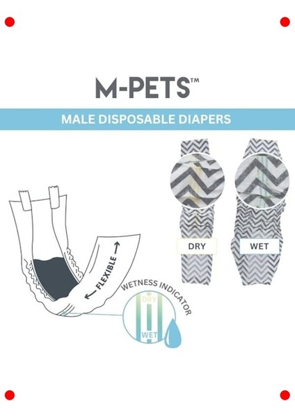 Erkek Köpekler Için Koruyucu Külot (Xl) - 12 Adet indirimleri