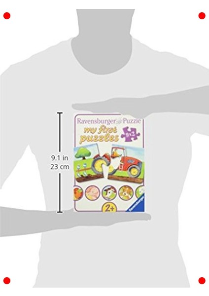 Çiftlik Temalı 9x2 Parça Çocuk Yapbozu Seti modelleri