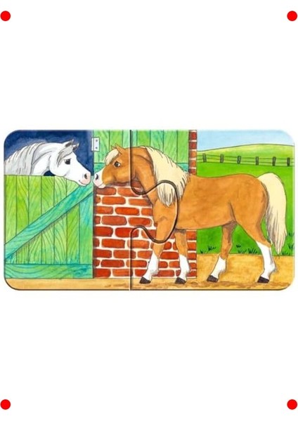 Çiftlik Temalı 9x2 Parça Çocuk Yapbozu Seti indirimleri