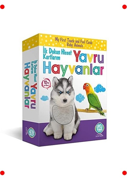 Dokun Hisset Yavru Hayvanlar Temalı Kumaş Kitap