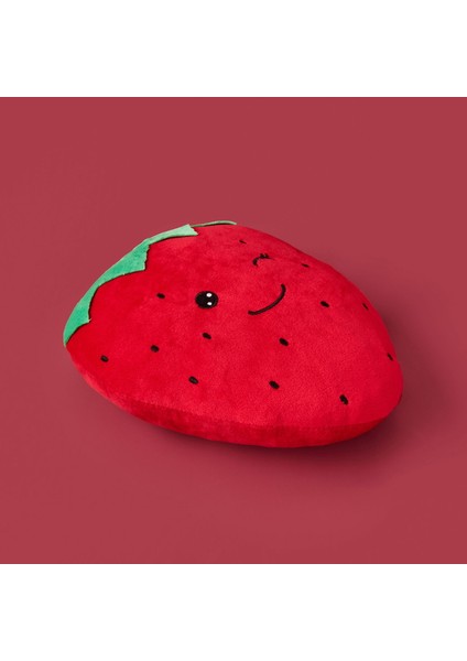 Soft Çilek Figürlü Yastık - Kırmızı - 25 cm modelleri