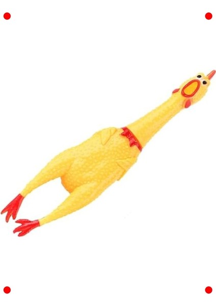 Gıcırtılı Sarı Kauçuk Tavuk Oyuncak - Stres Giderici fiyatları