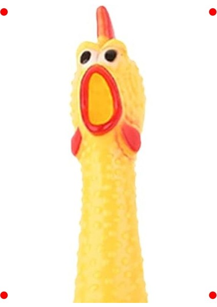 Gıcırtılı Sarı Kauçuk Tavuk Oyuncak - Stres Giderici modelleri