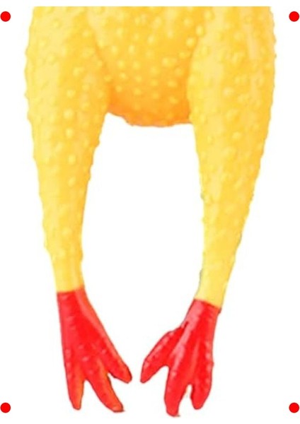 Gıcırtılı Sarı Kauçuk Tavuk Oyuncak - Stres Giderici fırsatları