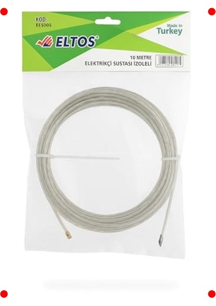 Izoleli Elektrikçi Sustası Kablo Çekme Yayı 10M