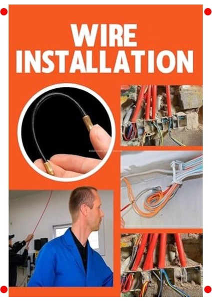 Izoleli Elektrikçi Sustası Kablo Çekme Yayı 10M indirimleri