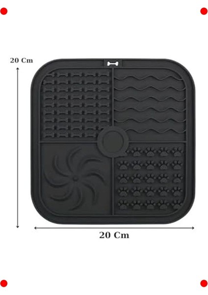 Yavaş Yeme Kabı & Yalama Matı, Kedi ve Köpek Için 20X20 fırsatları