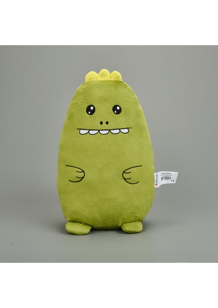 Soft Dinozor Figürlü Yastık - Yeşil - 30X33 cm