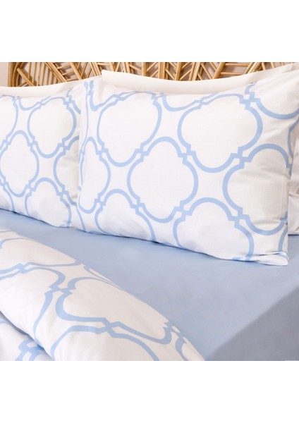 Soft Toeget Çift Kişilik Nevresim Takımı - Beyaz / Mavi fiyatları