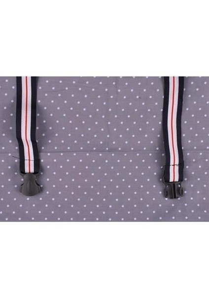 Kulnışlı Bebek Emzirme Önlüğü Gri Puantiyeli modelleri