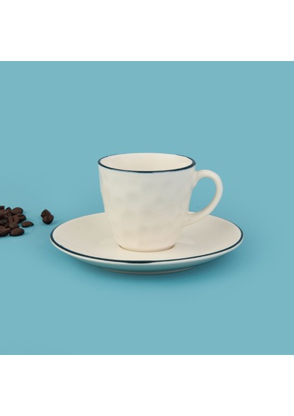 Kitchen Hammer 2'li Fincan Takımı - Krem / Mavi - 90 ml fiyatları