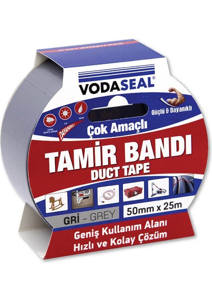 3 Adet Vodaseal Tamir Bandı Gri 50MMX25MT fiyatları