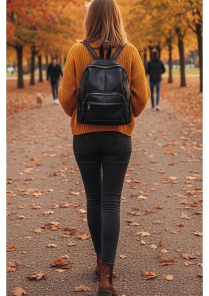 Donna Model Sırt Çantası-Yıkama Suni Deri