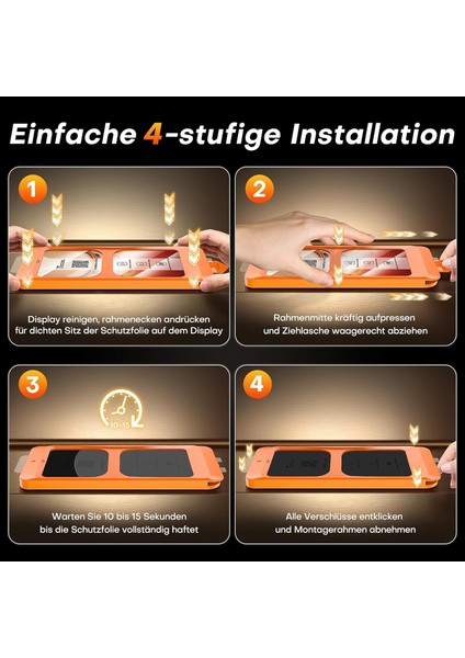 Apple iPhone 17 Air Uygulama Aparatlı Tam Kapatan Temperli Ekran Koruyucu Kırılmaz Cam Magic Box fırsatları