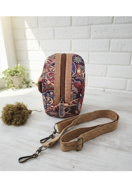 Otantik Mozaik Desen Yuvarlak Kadın Çantası modelleri